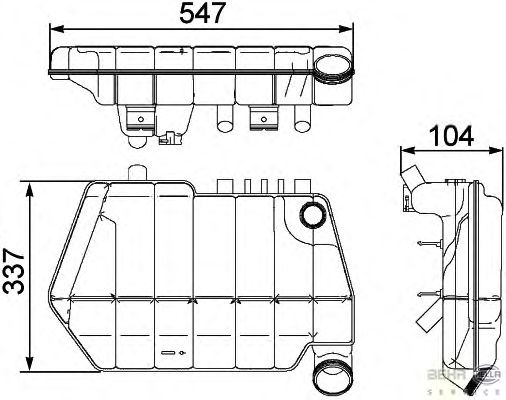 Расширительный бачок HELLA 8MA 376 731-631