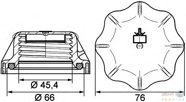 Пробка расширительного бачка HELLA 8MY 376 742-311
