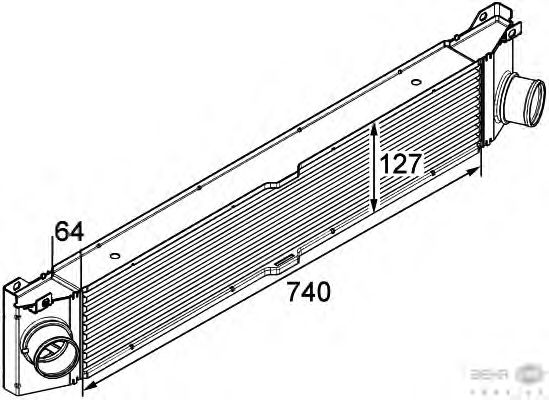 Интеркулер HELLA 8ML 376 746-021