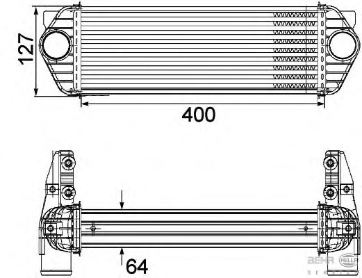 Интеркулер HELLA 8ML 376 746-171