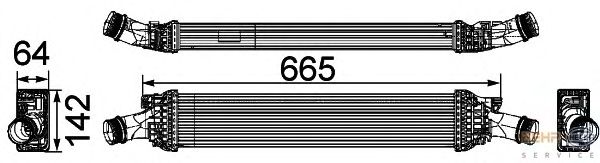 Интеркулер HELLA 8ML 376 746-191