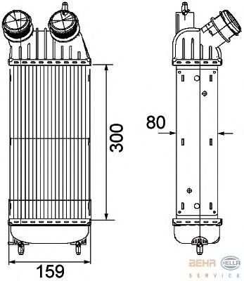 Интеркулер HELLA 8ML 376 746-211