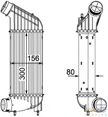 Интеркулер HELLA 8ML 376 746-361