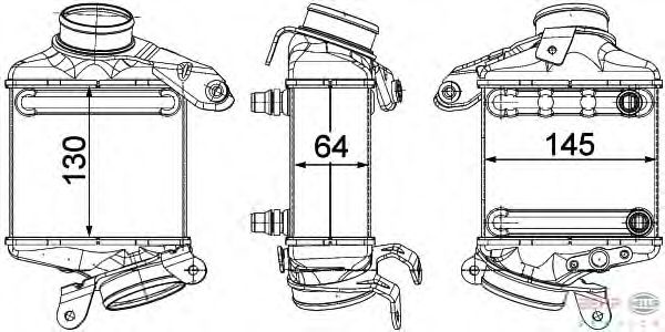 Интеркулер HELLA 8ML 376 746-431