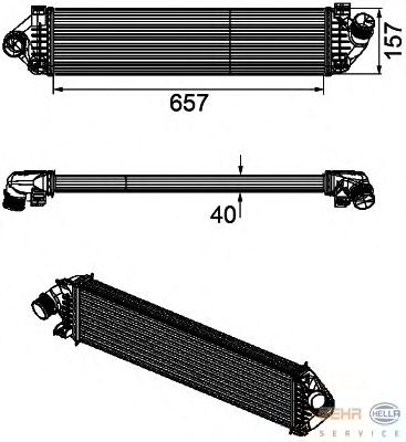 Интеркулер HELLA 8ML 376 746-471