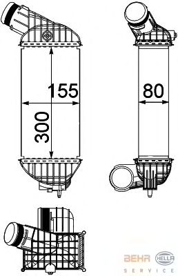Интеркулер HELLA 8ML 376 746-781