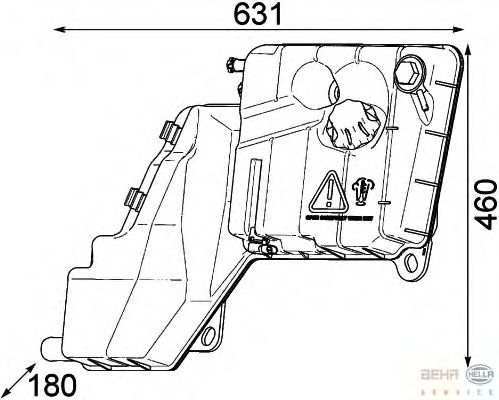 Расширительный бачок HELLA 8MA 376 753-791