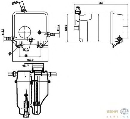 Расширительный бачок HELLA 8MA 376 755-211