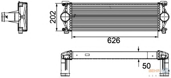 Интеркулер HELLA 8ML 376 756-121