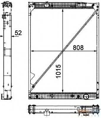 Радиатор, охлаждение двигателя HELLA 8MK 376 756-151