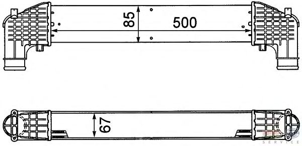 Интеркулер HELLA 8ML 376 776-571