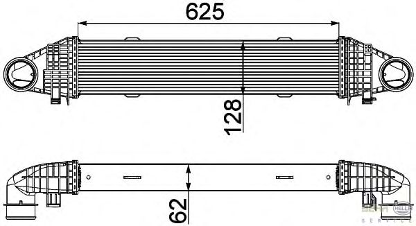 Интеркулер HELLA 8ML 376 777-111