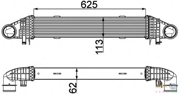 Интеркулер HELLA 8ML 376 777-121