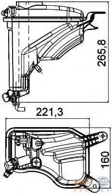Расширительный бачок HELLA 8MA 376 789-751