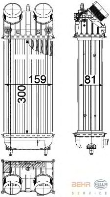 Интеркулер HELLA 8ML 376 822-231