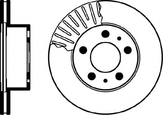 Тормозной диск HELLA 8DD 355 100-341