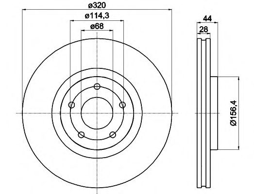 Тормозной диск HELLA 8DD 355 116-761