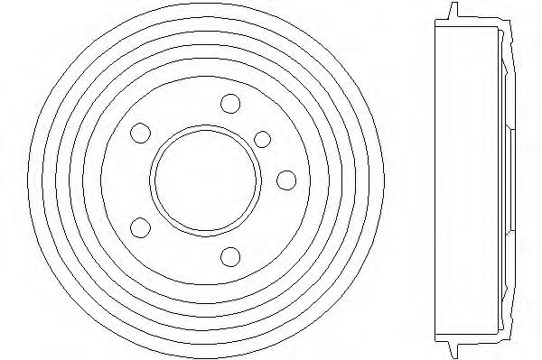 Тормозной барабан HELLA 8DT 355 300-021