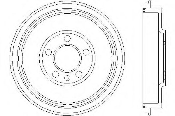 Тормозной барабан HELLA 8DT 355 300-421