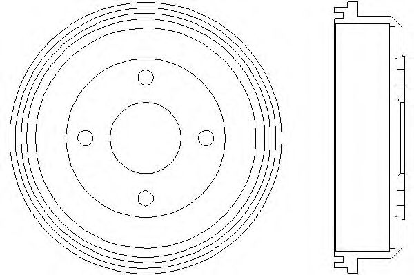 Тормозной барабан HELLA 8DT 355 301-291