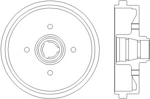 Тормозной барабан HELLA 8DT 355 301-631