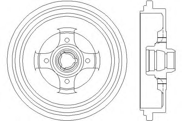 Тормозной барабан HELLA 8DT 355 301-711
