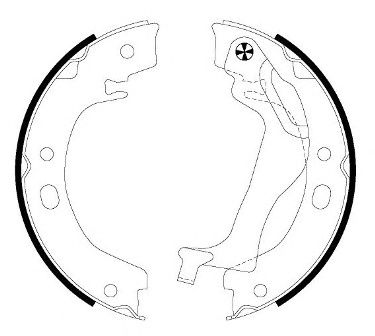 Тормозные колодки ручника HELLA 8DA 355 050-741