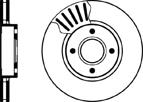 Тормозной диск HELLA 8DD 355 104-641