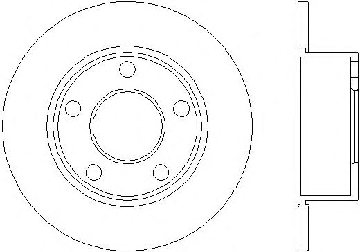 Тормозной диск HELLA 8DD 355 100-521