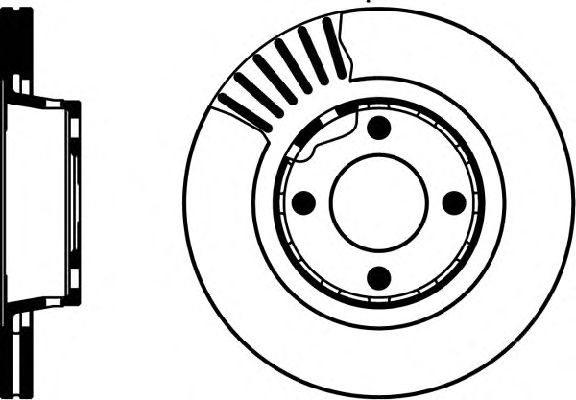 Тормозной диск HELLA 8DD 355 103-091