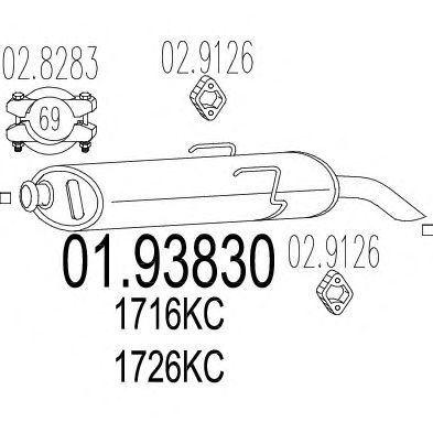 Глушник MTS 01.93830