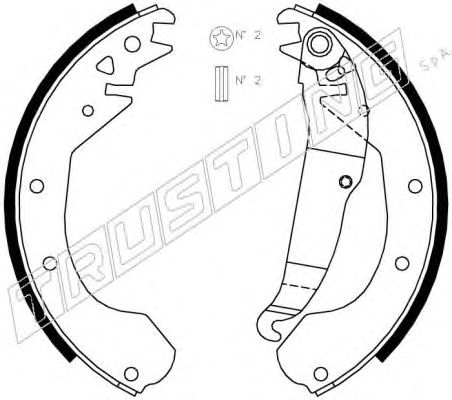 Тормозные колодки TRUSTING 073.163
