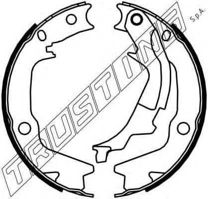 Тормозные колодки ручника TRUSTING 046.222