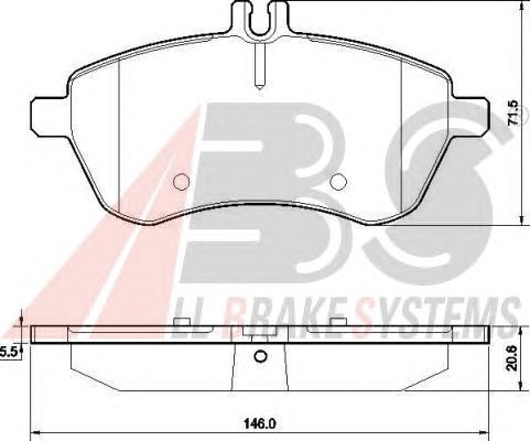 Тормозные колодки A.B.S. 37584