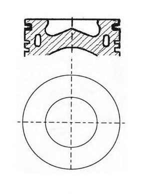 Поршень NURAL 87-121800-00