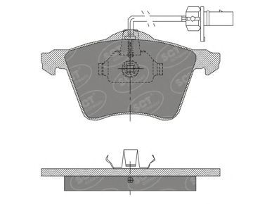 Тормозные колодки SCT Germany SP 402