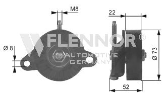 Натяжной ролик поликлинового ремня FLENNOR FS99306