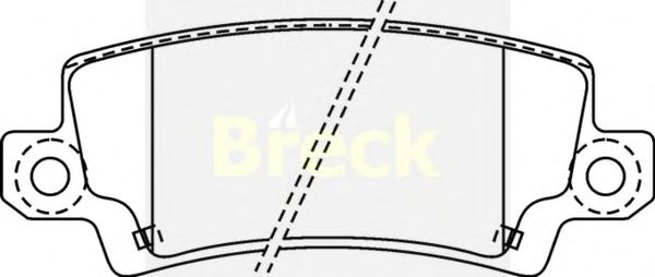 Тормозные колодки BRECK 23816 00 704 10