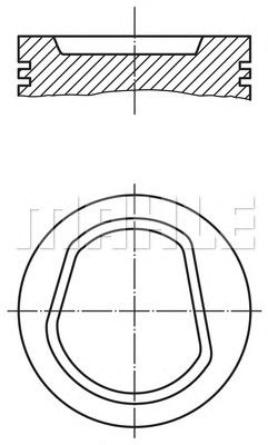 Поршень MAHLE ORIGINAL 030 42 02