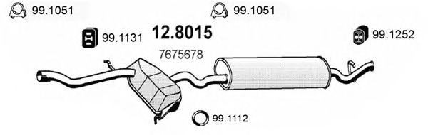 Глушитель ASSO 12.8015