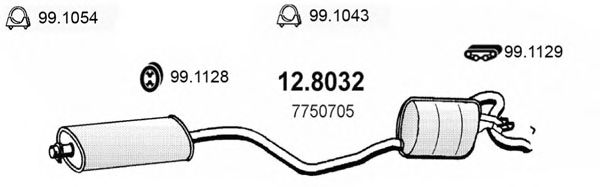 Глушитель ASSO 12.8032