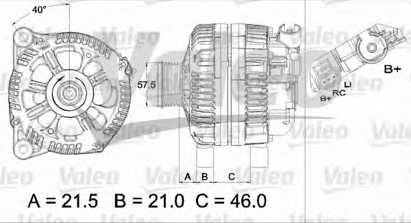 Генератор VALEO 437432
