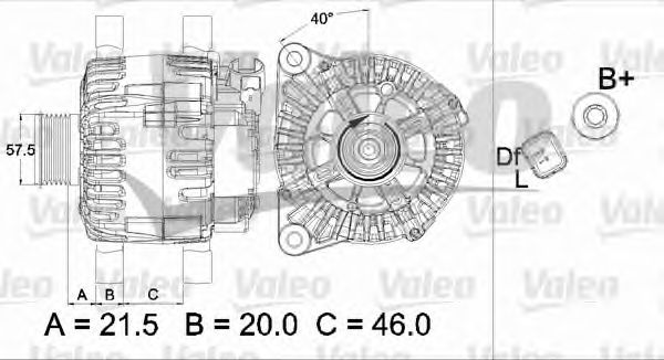 Генератор VALEO 437471