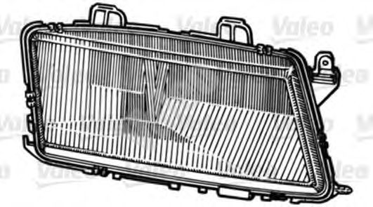 Стекло фары VALEO 086972