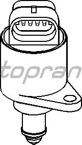 Поворотна заслінка, підведення повітря TOPRAN 721 463
