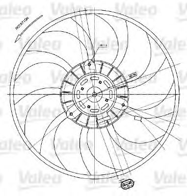 Вентилятор охлаждения VALEO 698424
