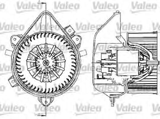 Вентилятор салона VALEO 698533