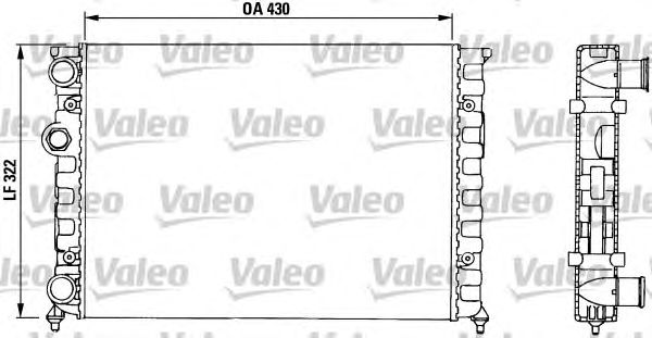 Радиатор, охлаждение двигателя VALEO 730503