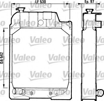 Радиатор, охлаждение двигателя VALEO 730809