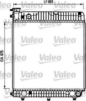 Радиатор, охлаждение двигателя VALEO 730883